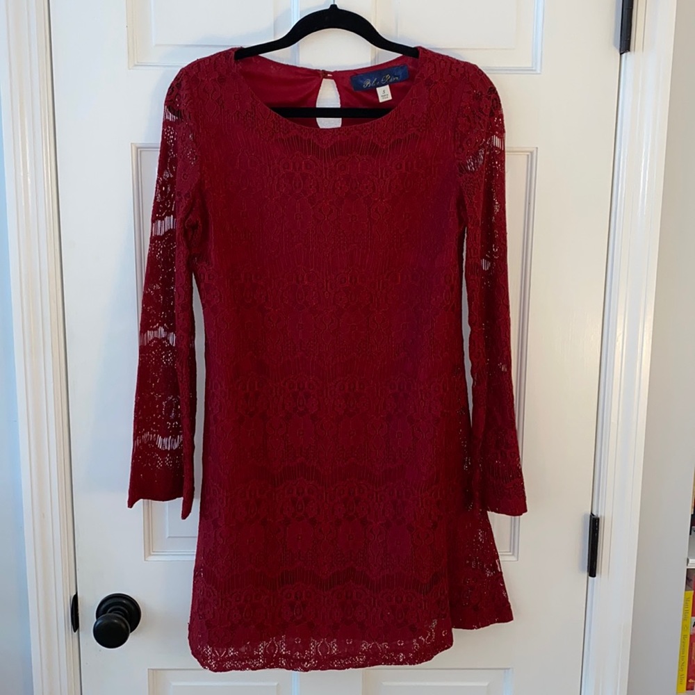 Francesca’s Red Lace Dress